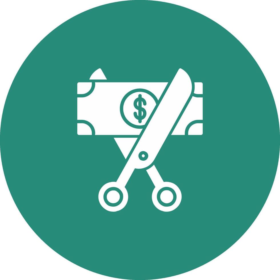 Cut Money Icon Design Symbol vector