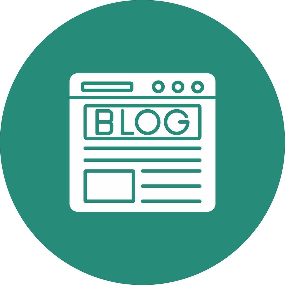 Blog Icon Design Symbol vector