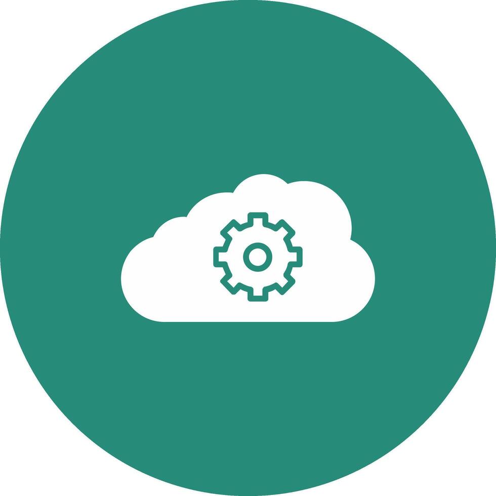 Cloud Storage Icon Design Symbol vector
