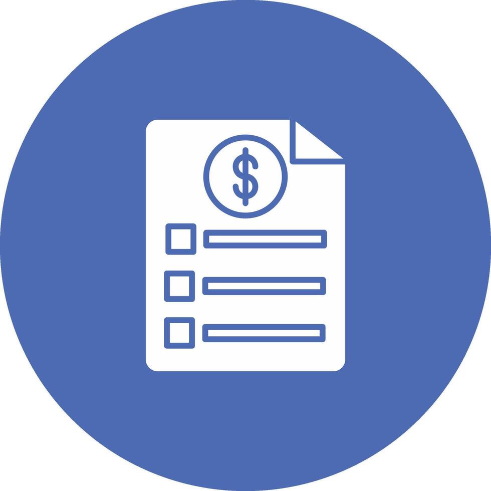 Bill Icon Design Symbol vector