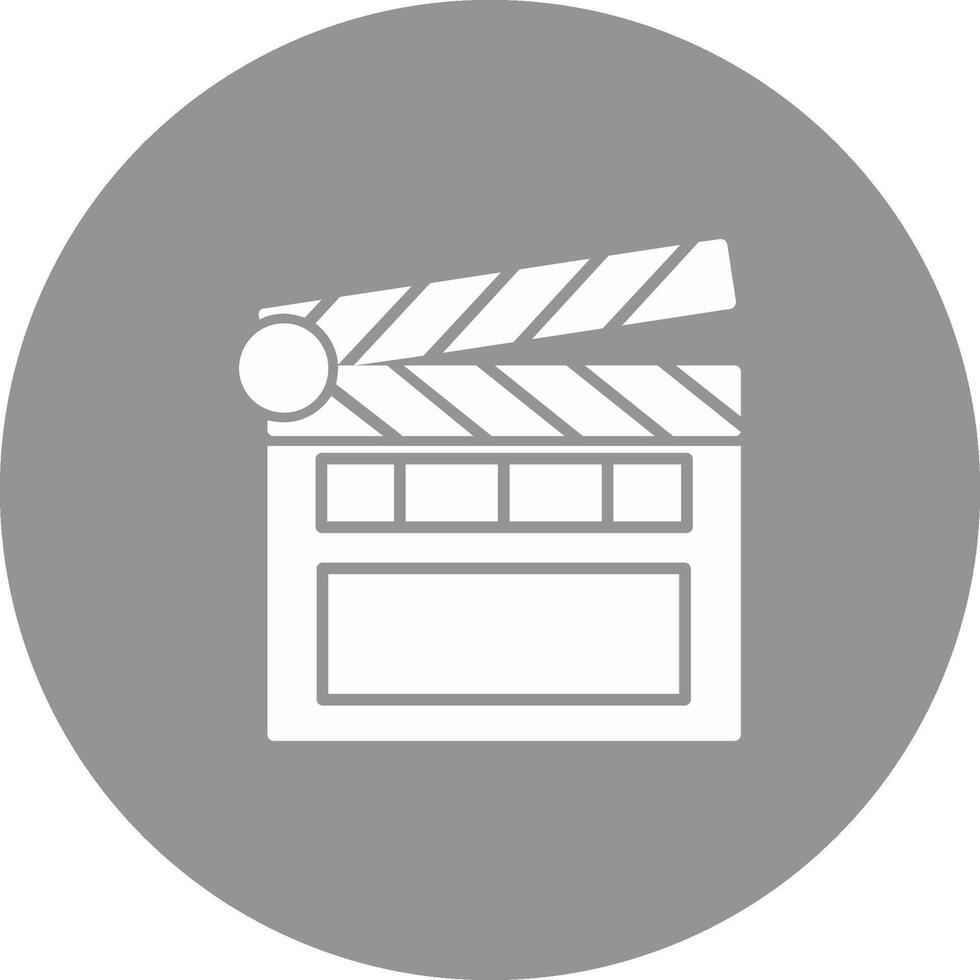 Clapperboard Icon Design Symbol vector