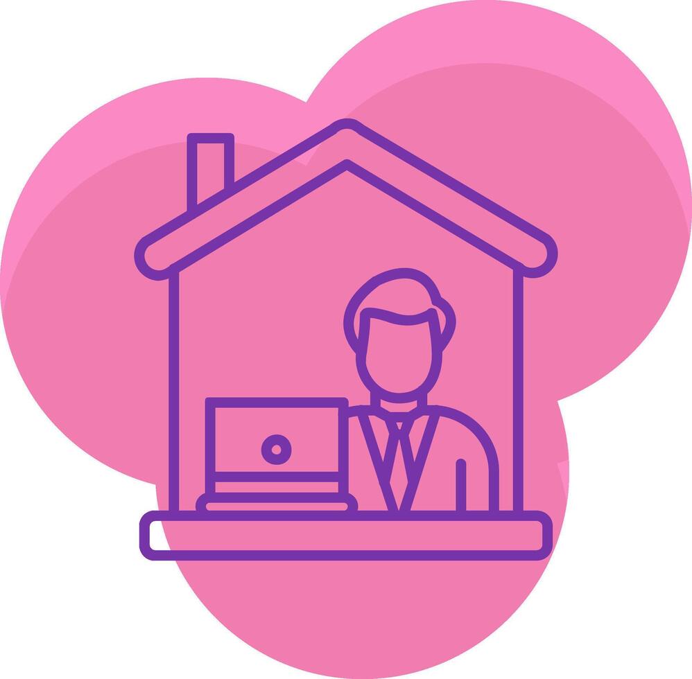 Work From Home Icon Design Symbol vector