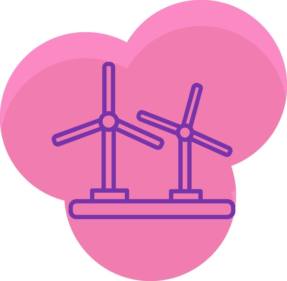 Wind Turbine Icon Design Symbol vector