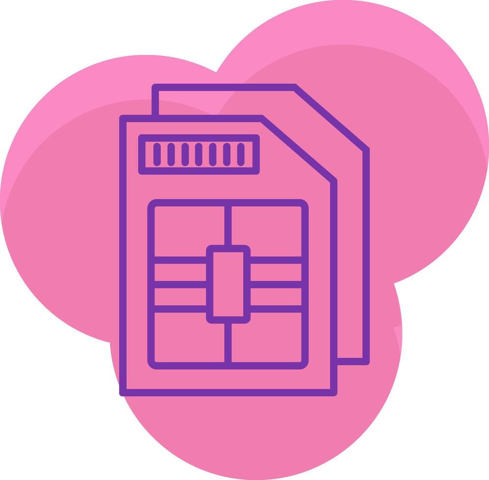 Sim Card Icon Design Symbol vector