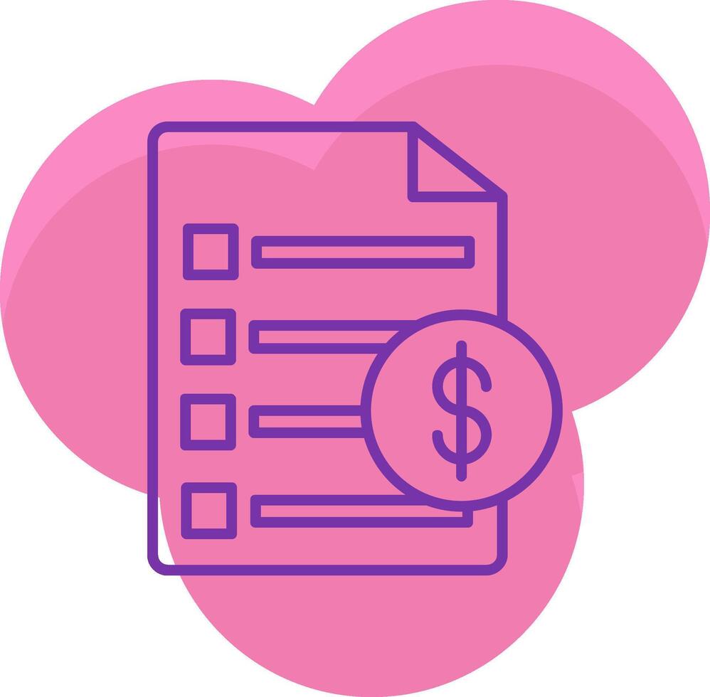 Invoice Icon Design Symbol vector