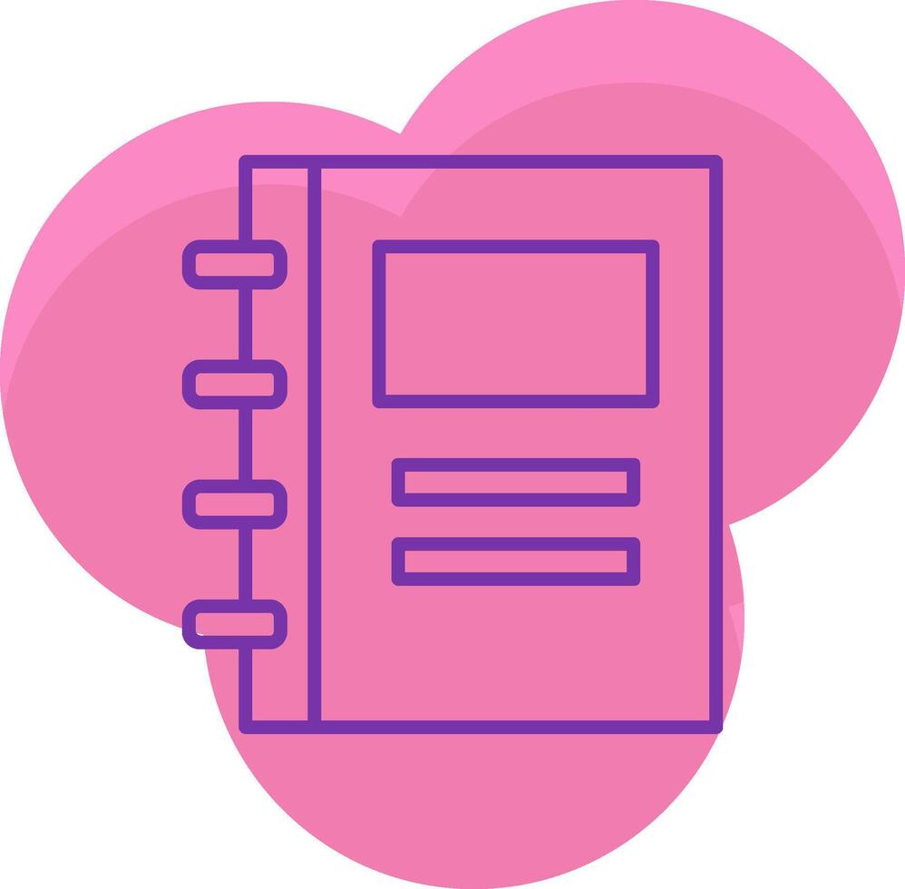 Notebook Icon Design Symbol vector