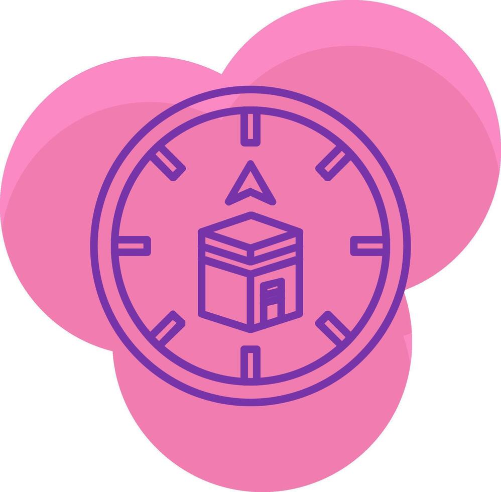 Qibla Icon Design Symbol vector
