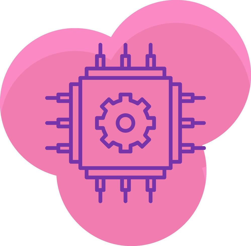 Cpu Icon Design Symbol vector
