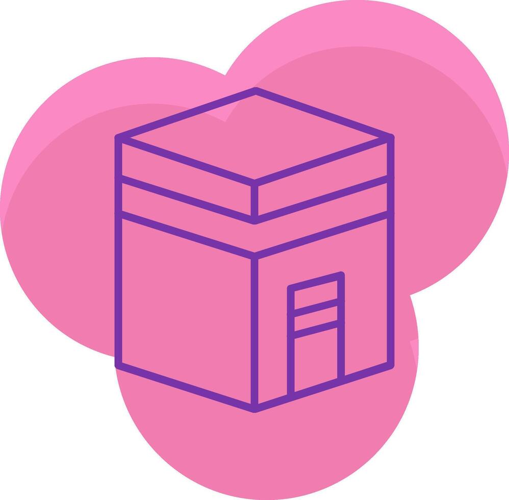 Kaaba Icon Design Symbol vector