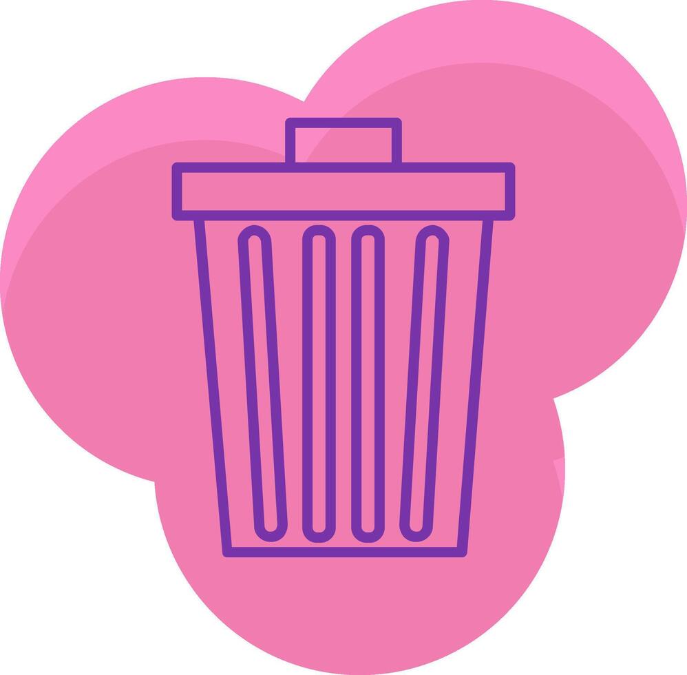 Dustbin Icon Design Symbol vector