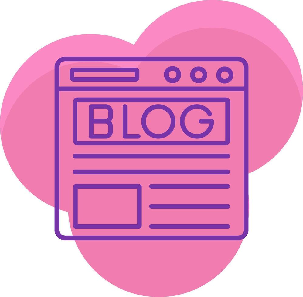 Blog Icon Design Symbol vector