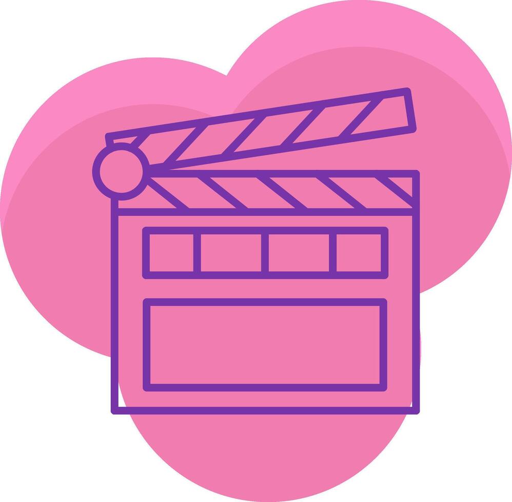 Clapperboard Icon Design Symbol vector