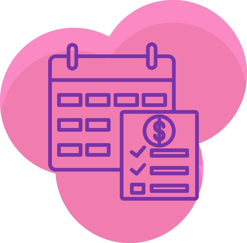 Bill Icon Design Symbol vector