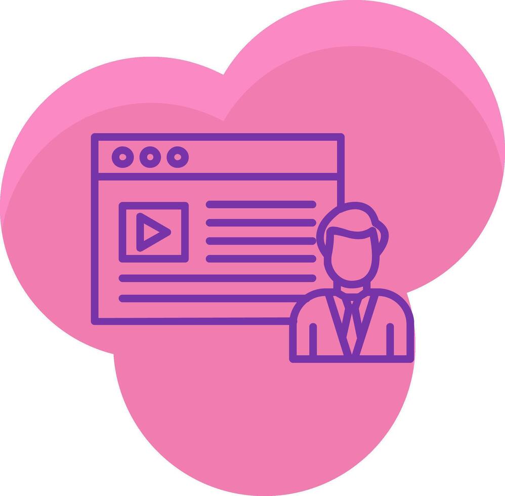 Content Creator Icon Design Symbol vector