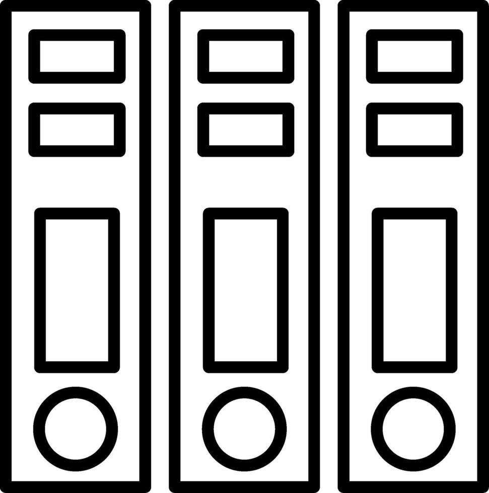 Binders Icon Design Symbol vector