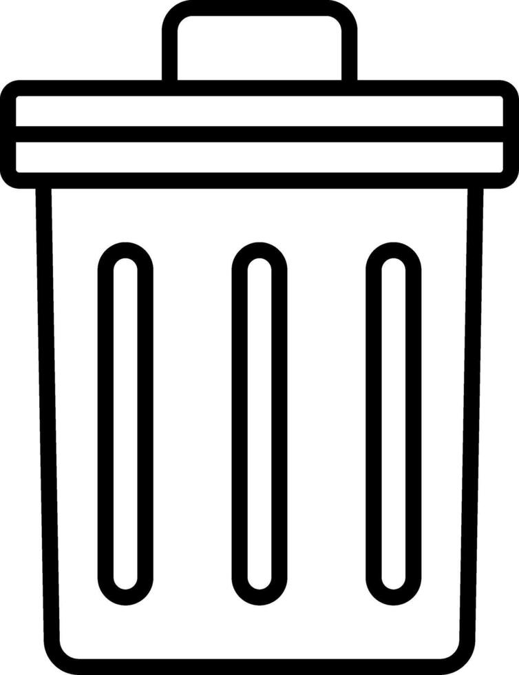 Bin Icon Design Symbol vector
