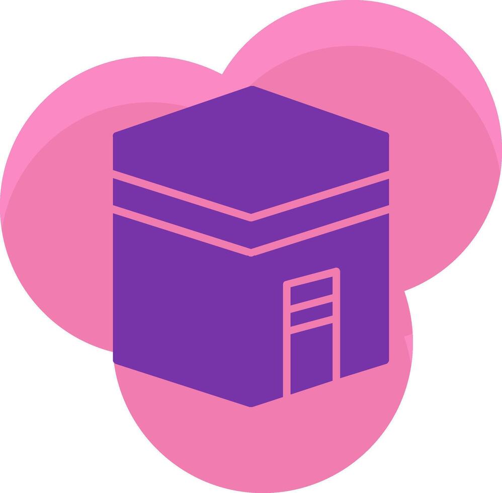 Kaaba Icon Design Symbol vector