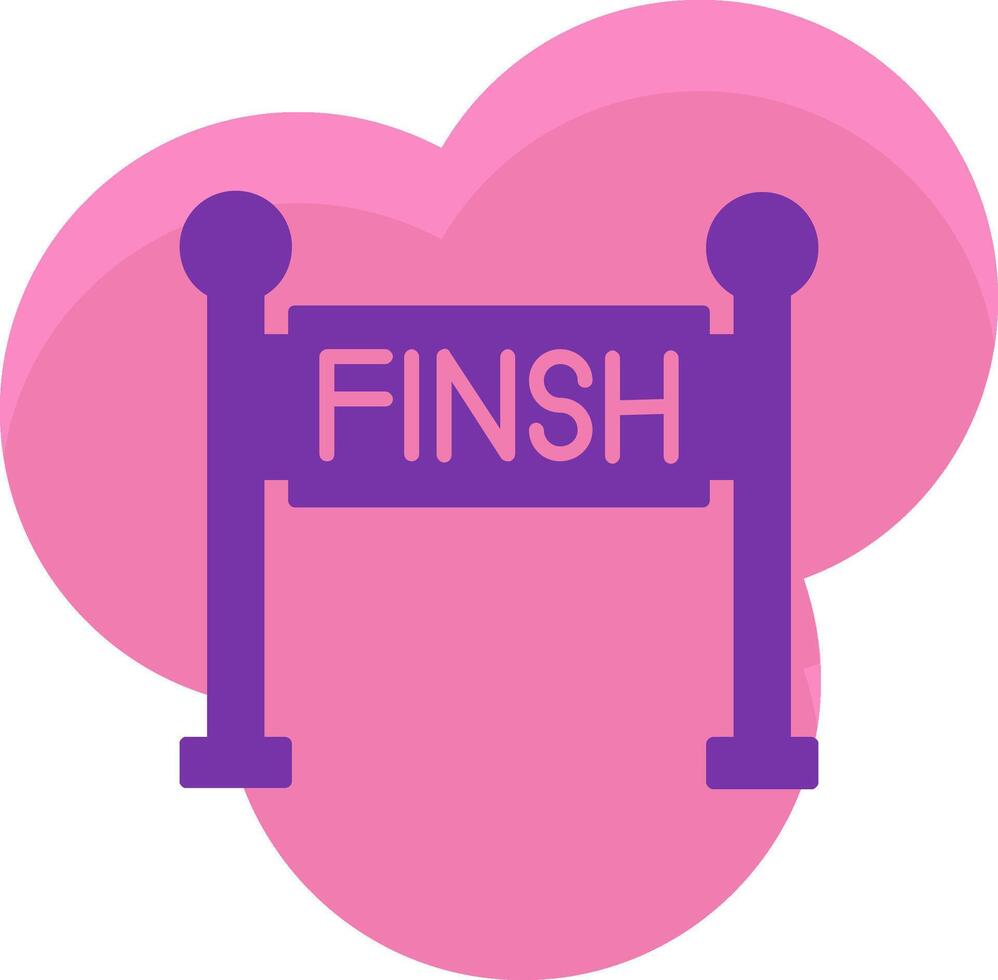 Finish Line Icon Design Symbol vector