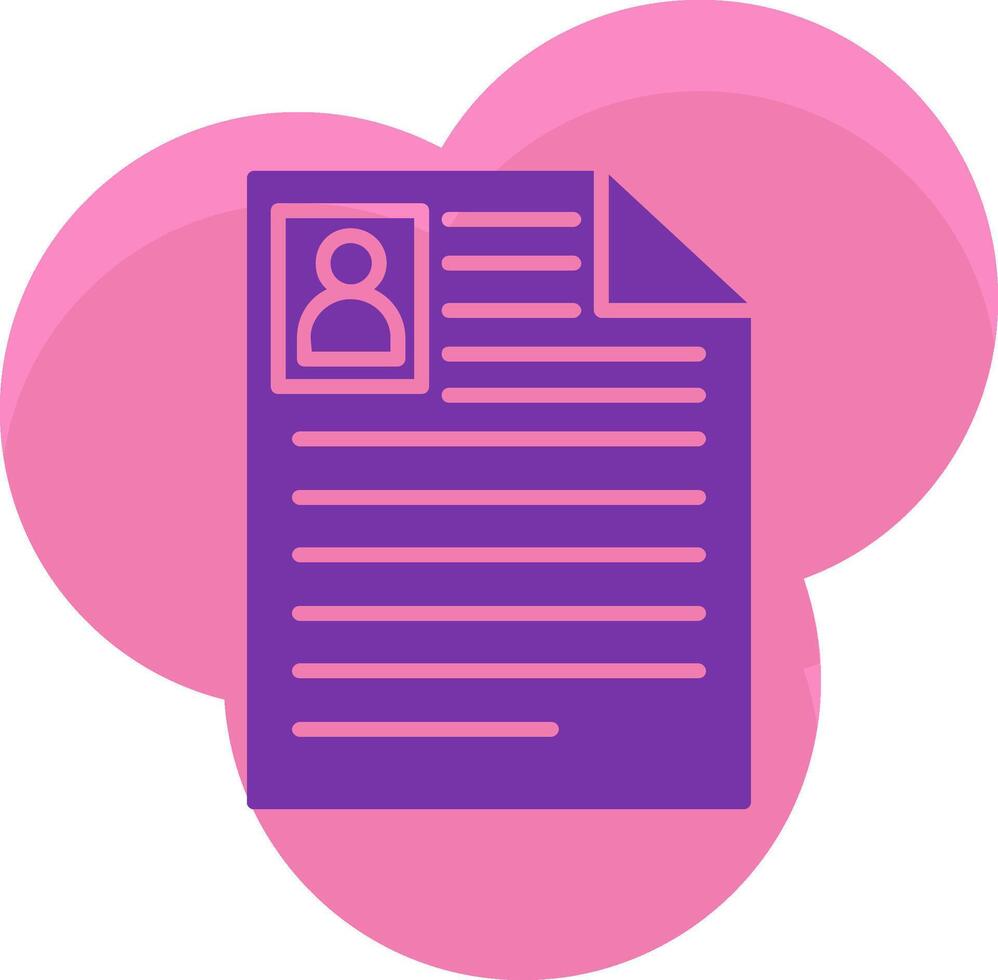 Curriculum Vitae Icon Design Symbol vector