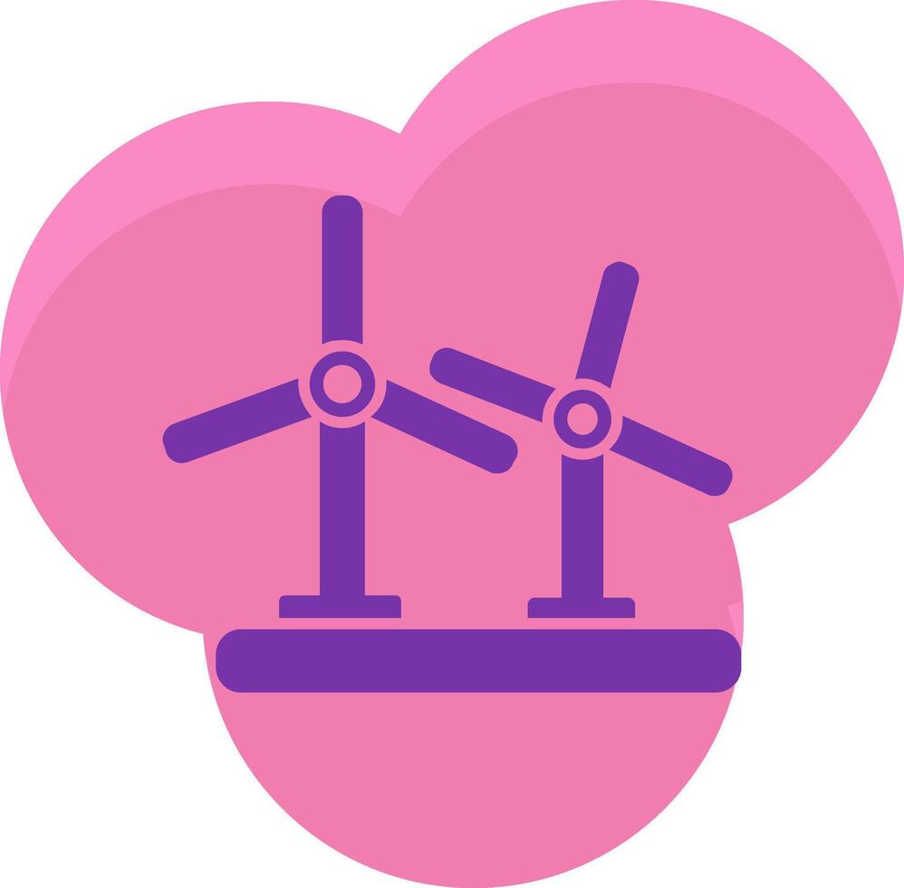 Wind Turbine Icon Design Symbol vector