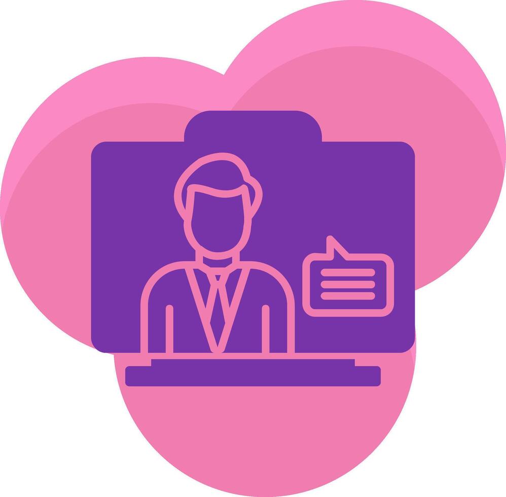Virtual Assistant Icon Design Symbol vector
