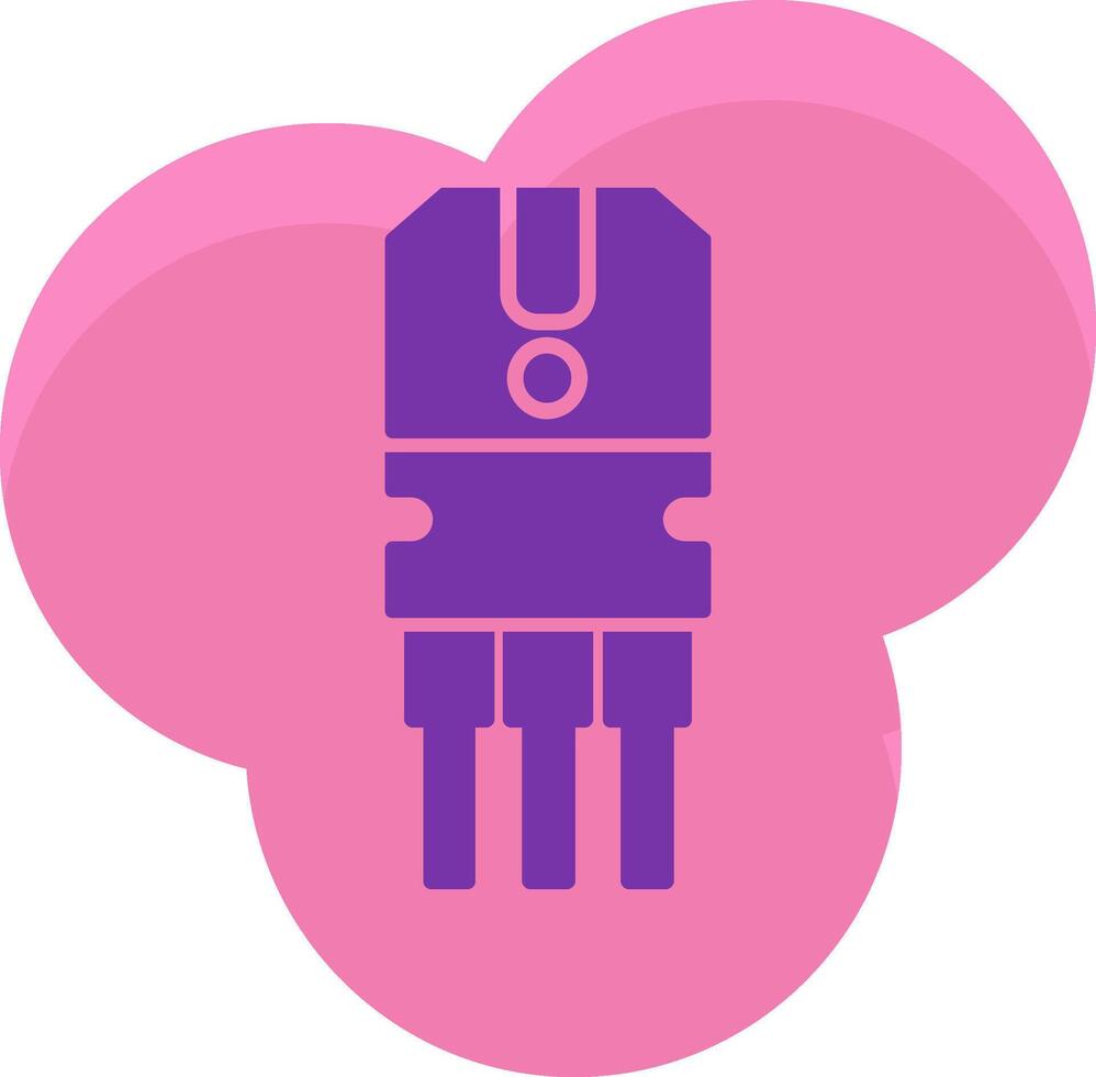 Transistor Icon Design Symbol vector