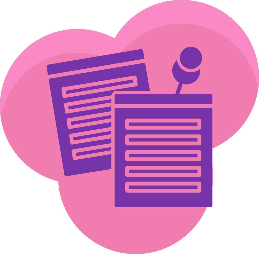 Sticky Notes Icon Design Symbol vector