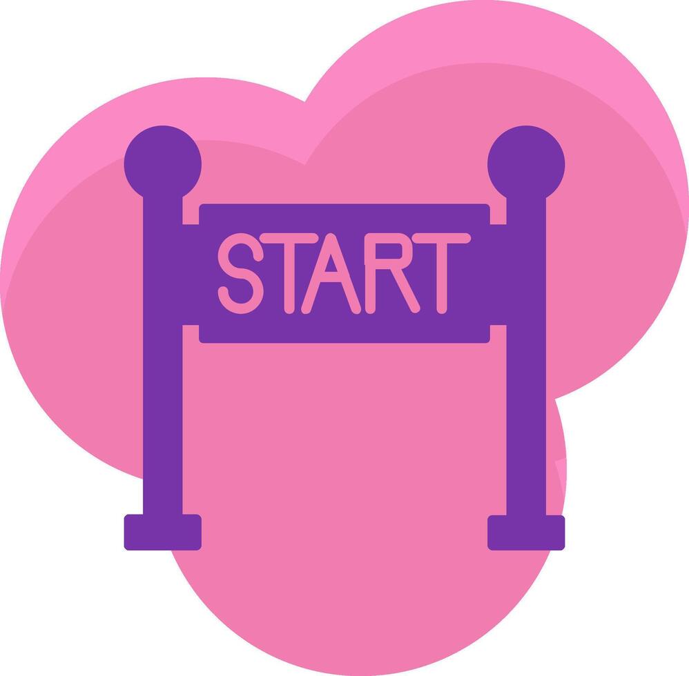 Start Line Icon Design Symbol vector