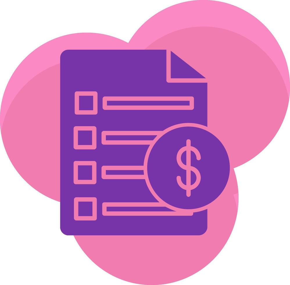 Invoice Icon Design Symbol vector