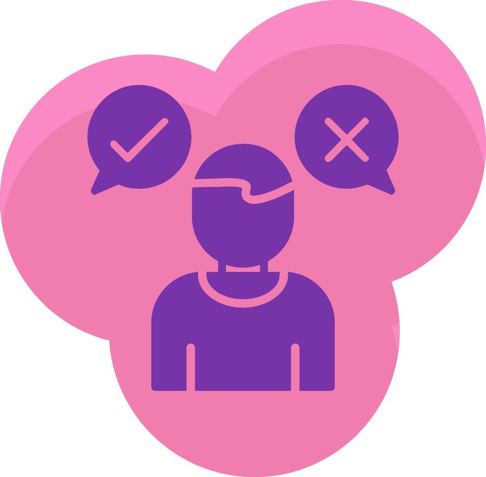 Decision Marker Icon Design Symbol vector