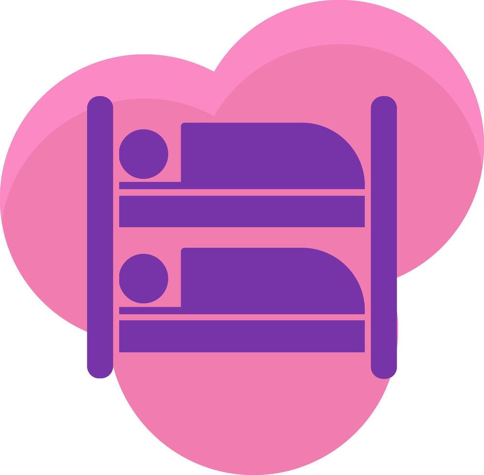 Bunk Bed Icon Design Symbol vector