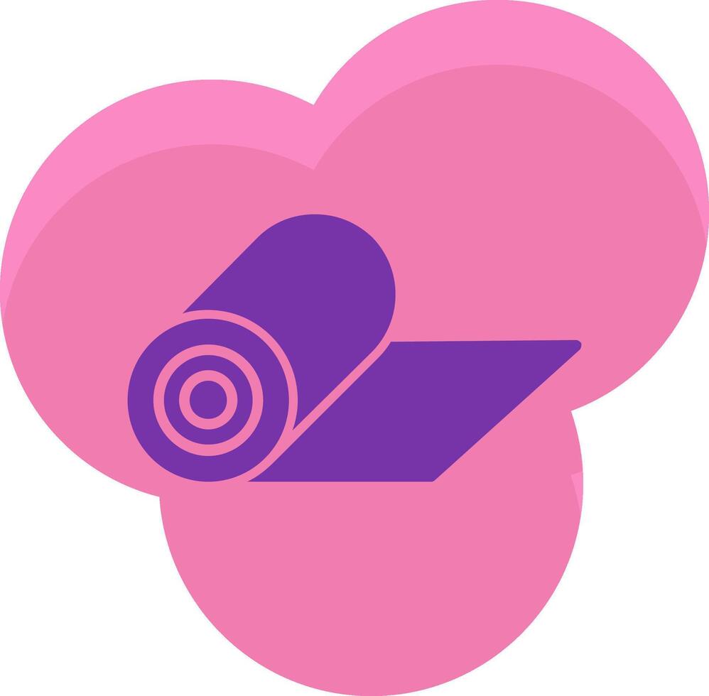 Gym Mat Icon Design Symbol vector