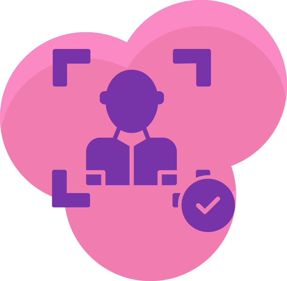 Face Scan Icon Design Symbol vector