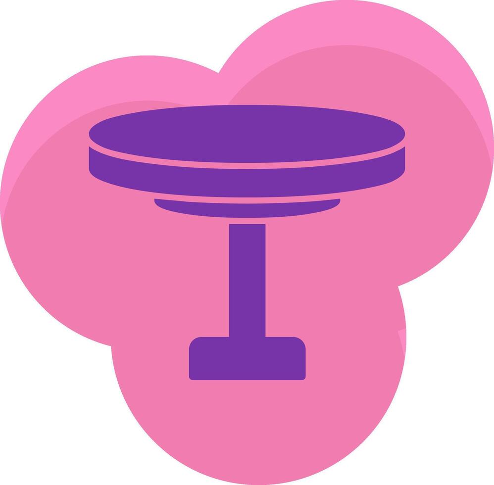 Round Table Icon Design Symbol vector