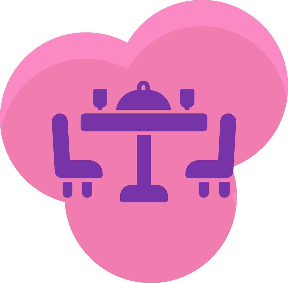 Dining Table Icon Design Symbol vector