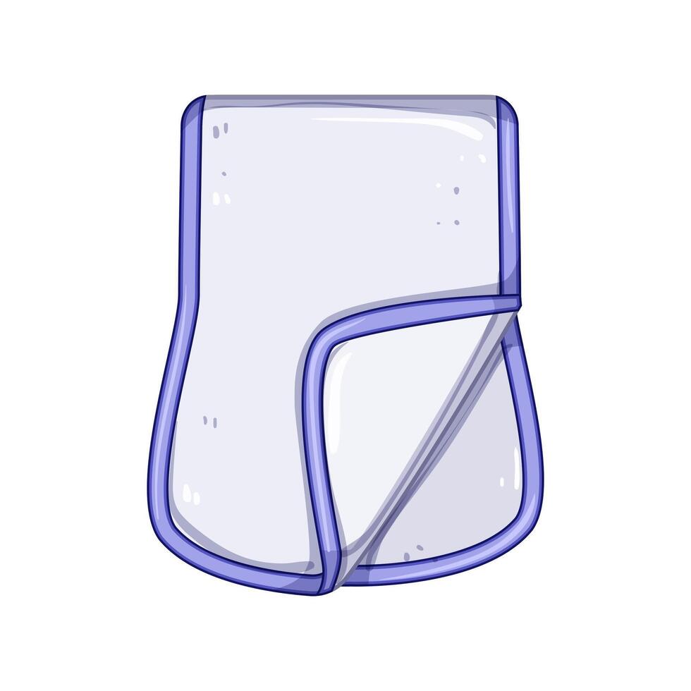 drool burp cloths cartoon illustration vector
