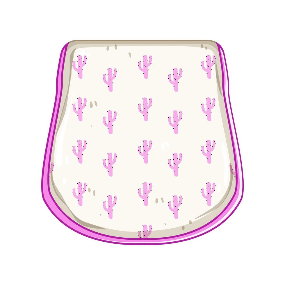 spit burp cloths cartoon illustration vector