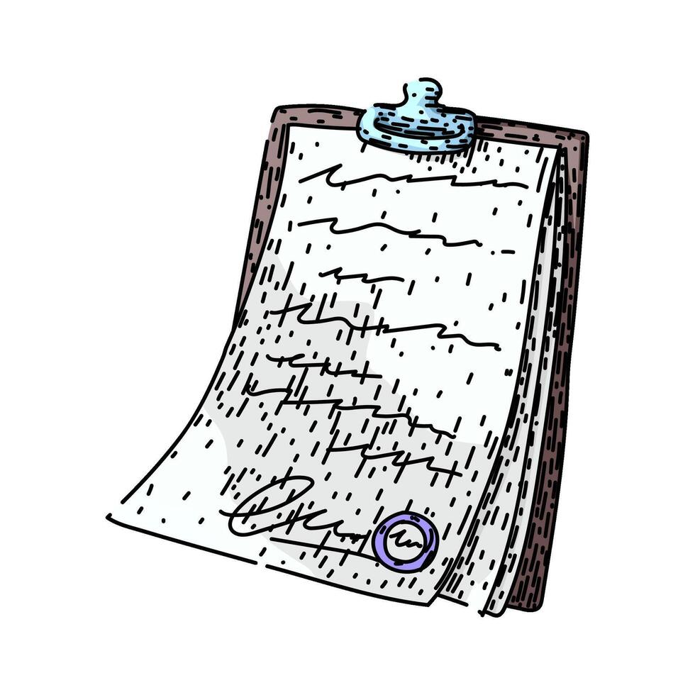 conditions contract sketch hand drawn vector