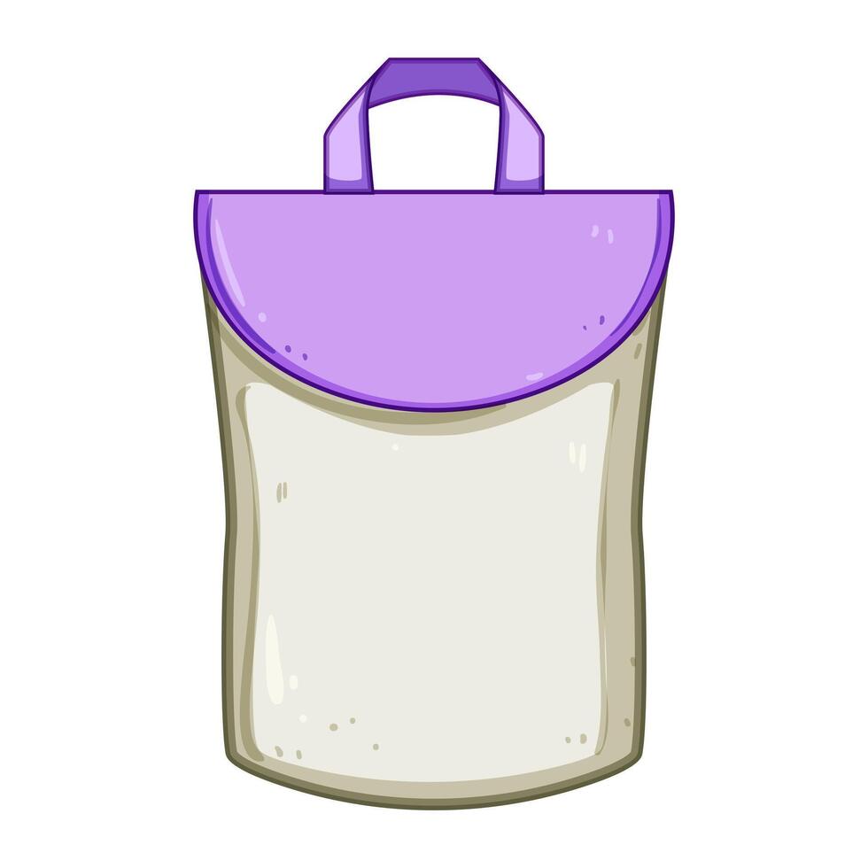 spacious diaper bag cartoon illustration vector