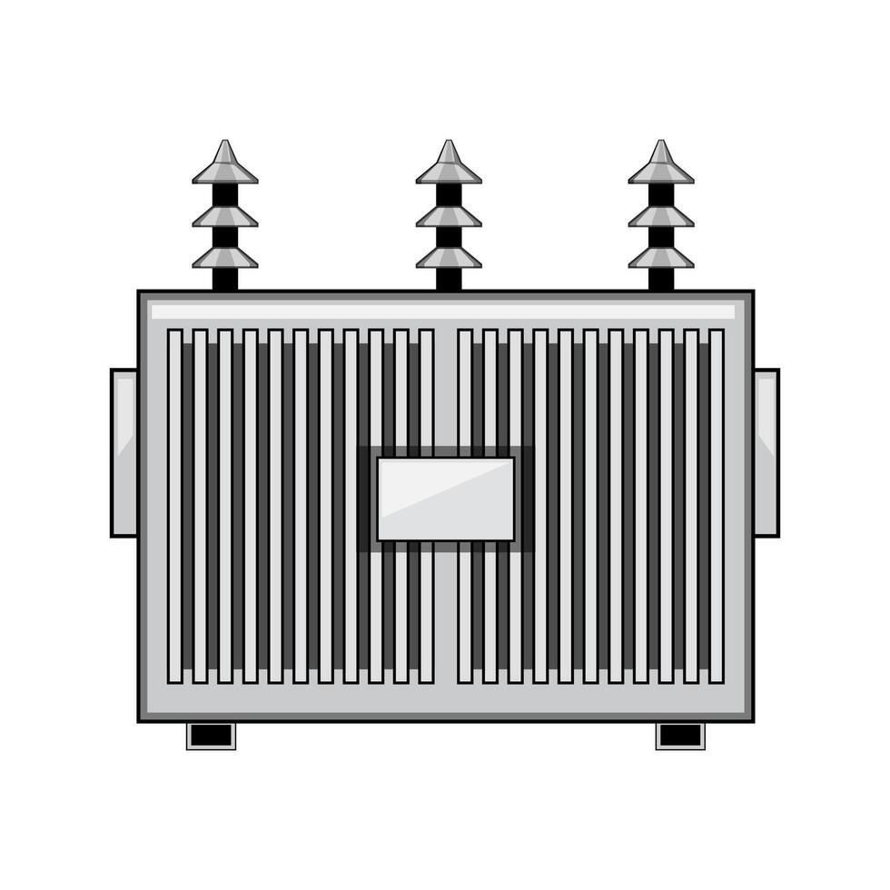 insulation electrical transformer cartoon illustration vector