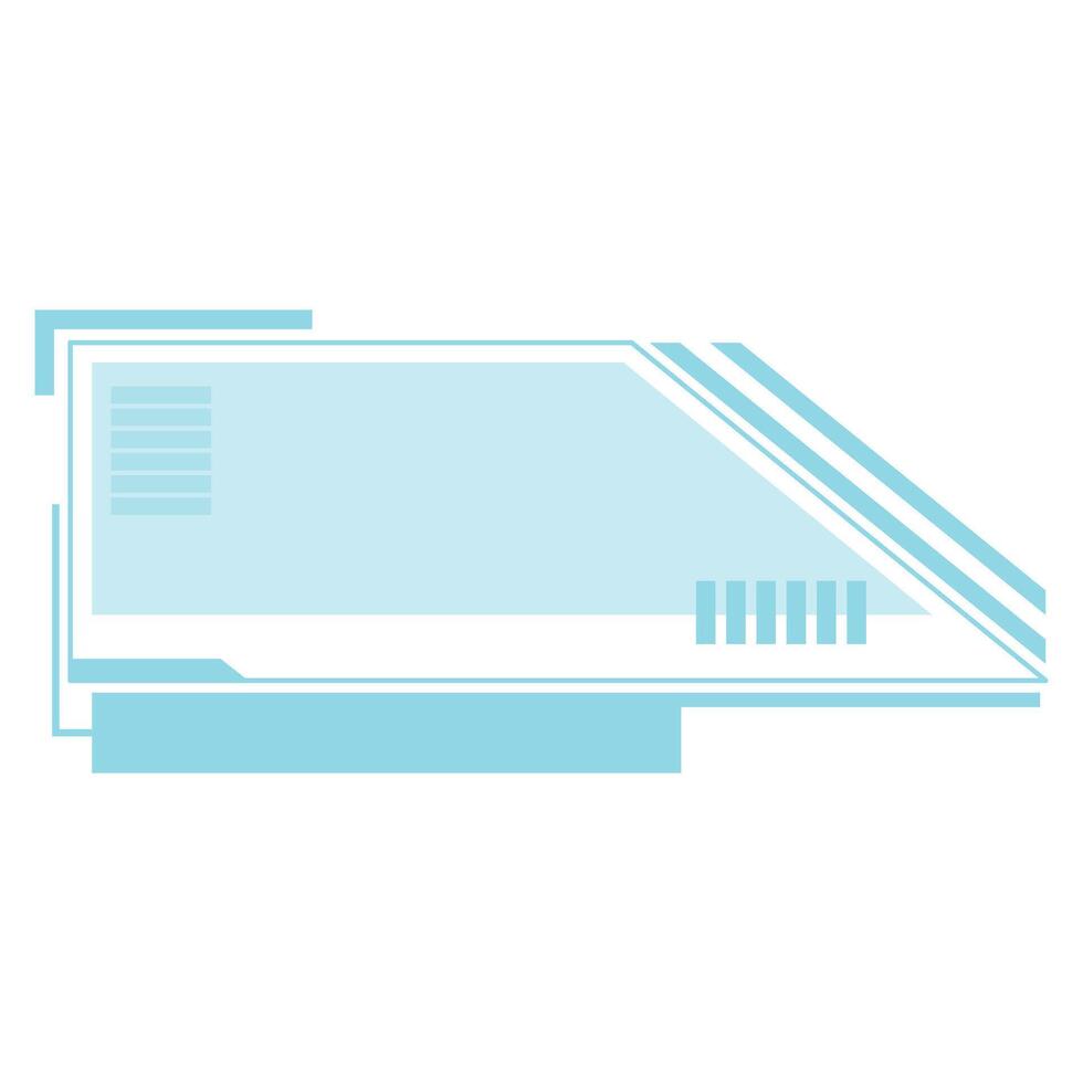 triangle hud callout shapes cartoon illustration vector