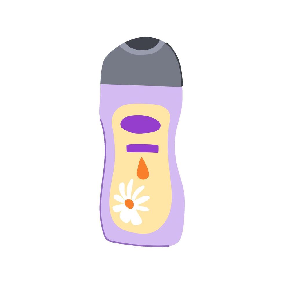 sensitive lotion baby cartoon illustration vector