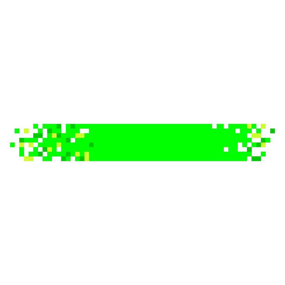ad pixel banner cartoon illustration vector