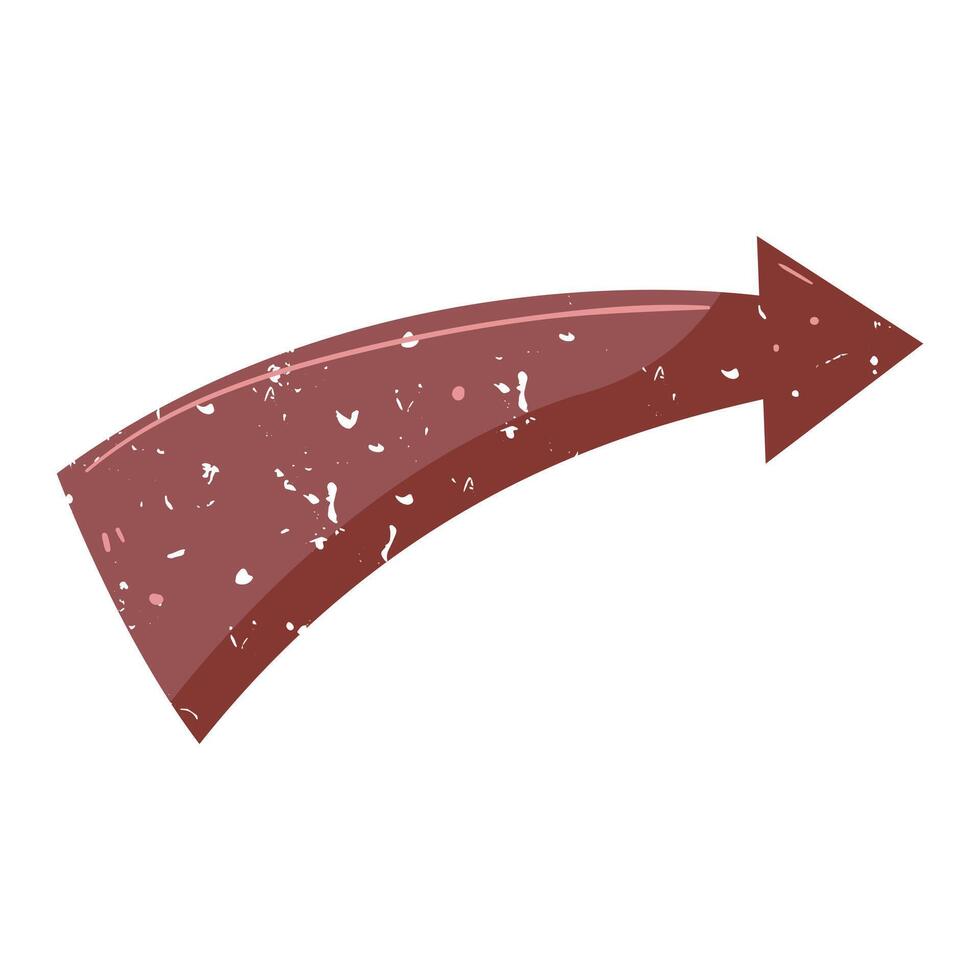 nostalgic retro arrow banner cartoon illustration vector