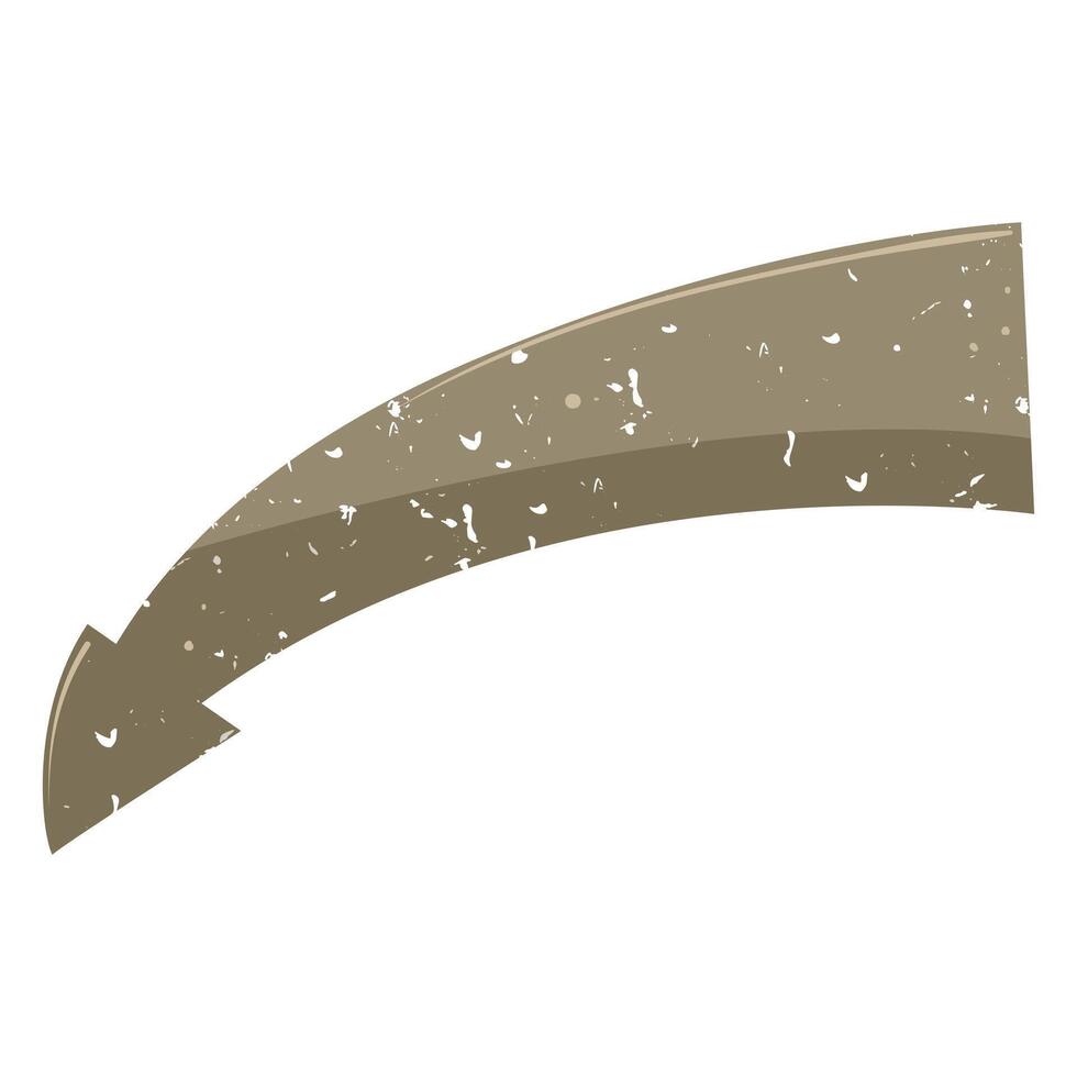 motif retro arrow banner cartoon illustration vector