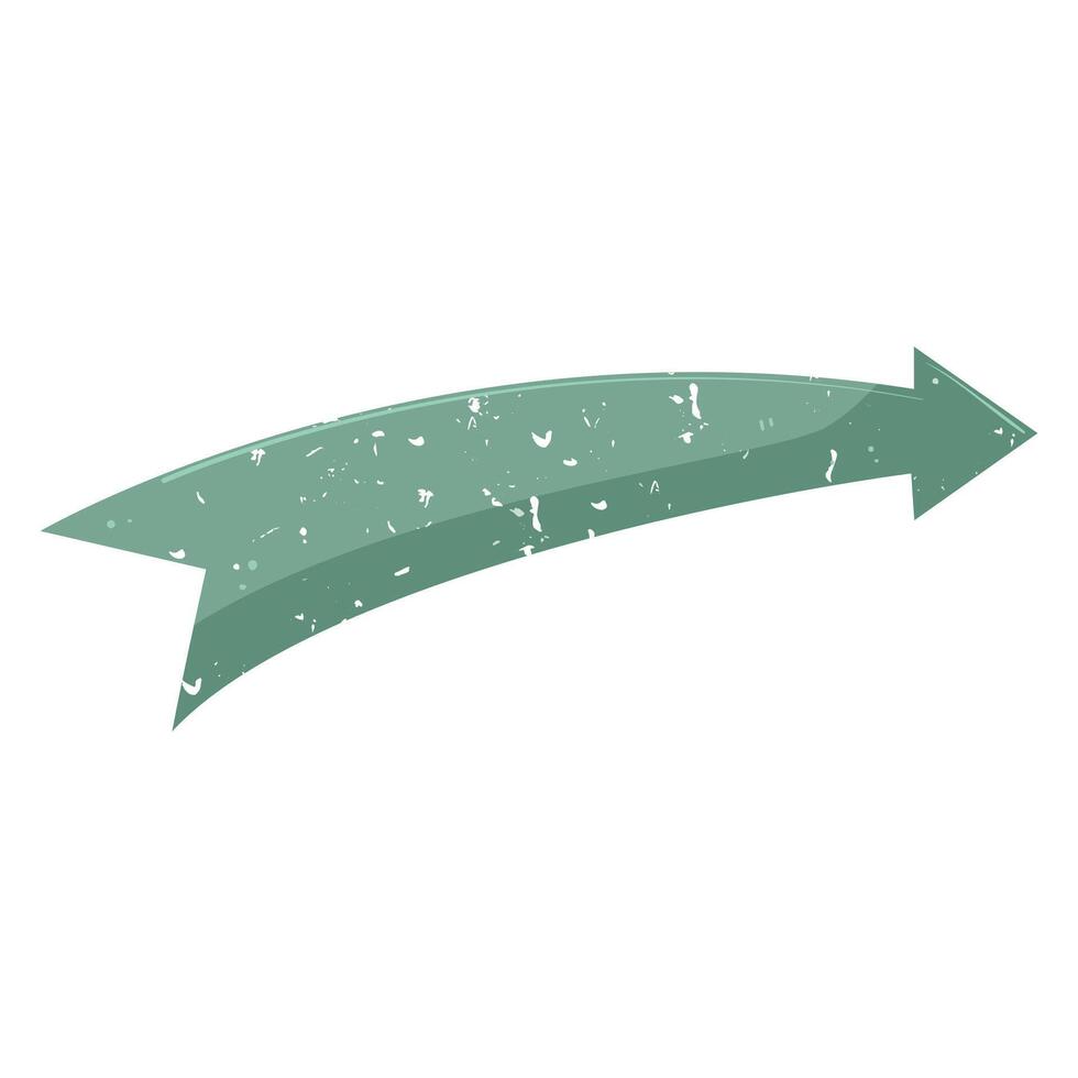 emblem retro arrow banner cartoon illustration vector