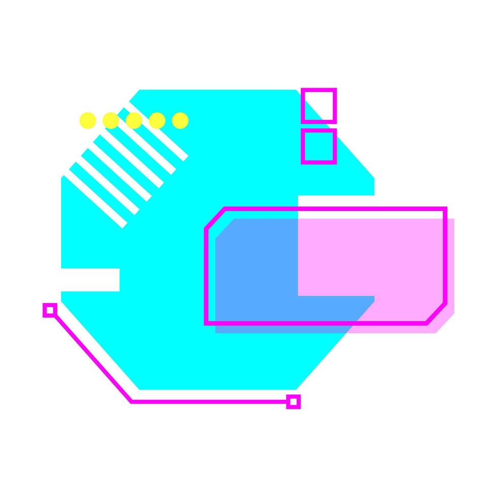 data tech banner cartoon illustration vector