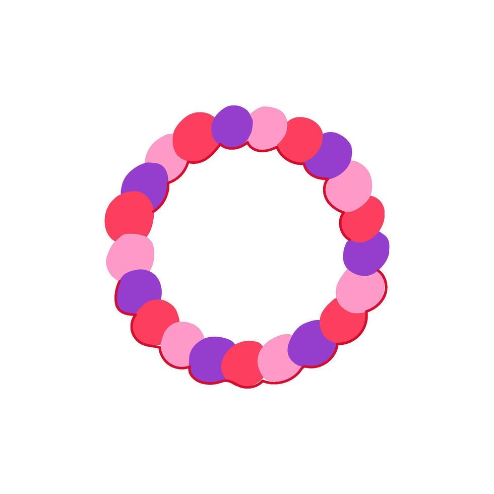 natural teething ring cartoon illustration vector