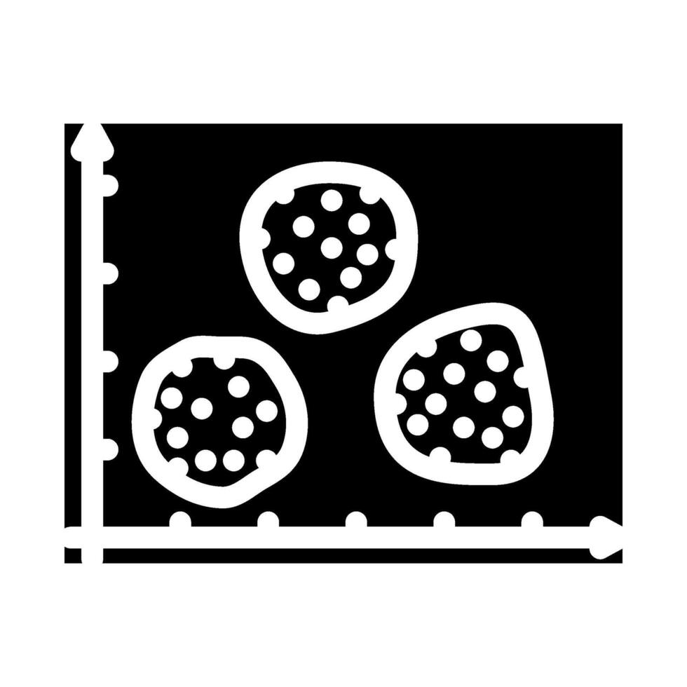 clusters big data glyph icon illustration vector