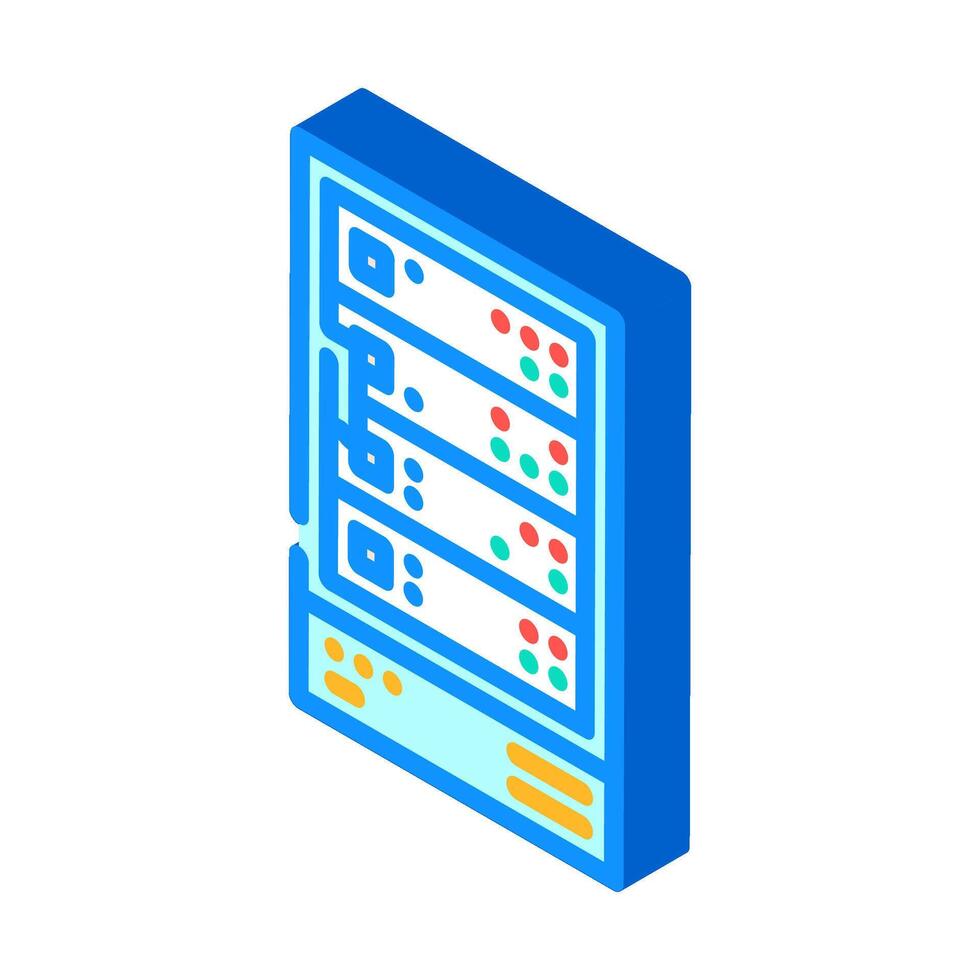 storage disks big data isometric icon illustration vector